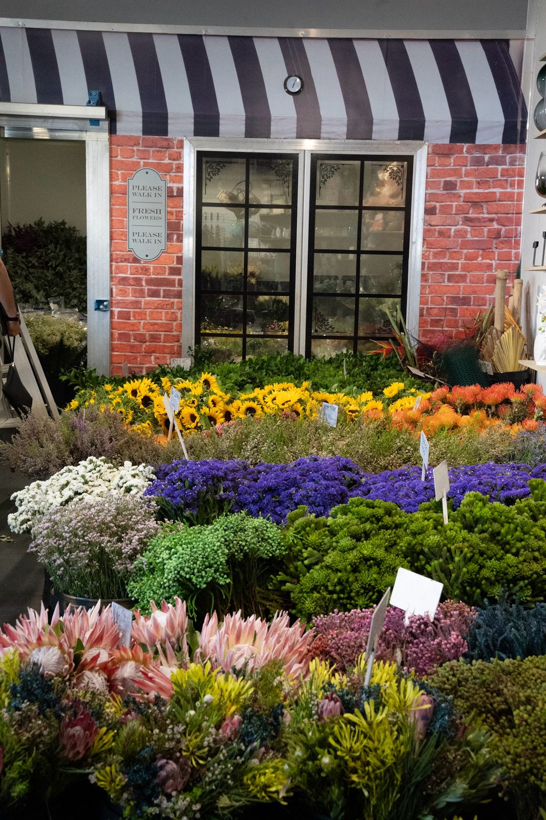 Florists working on event flowers